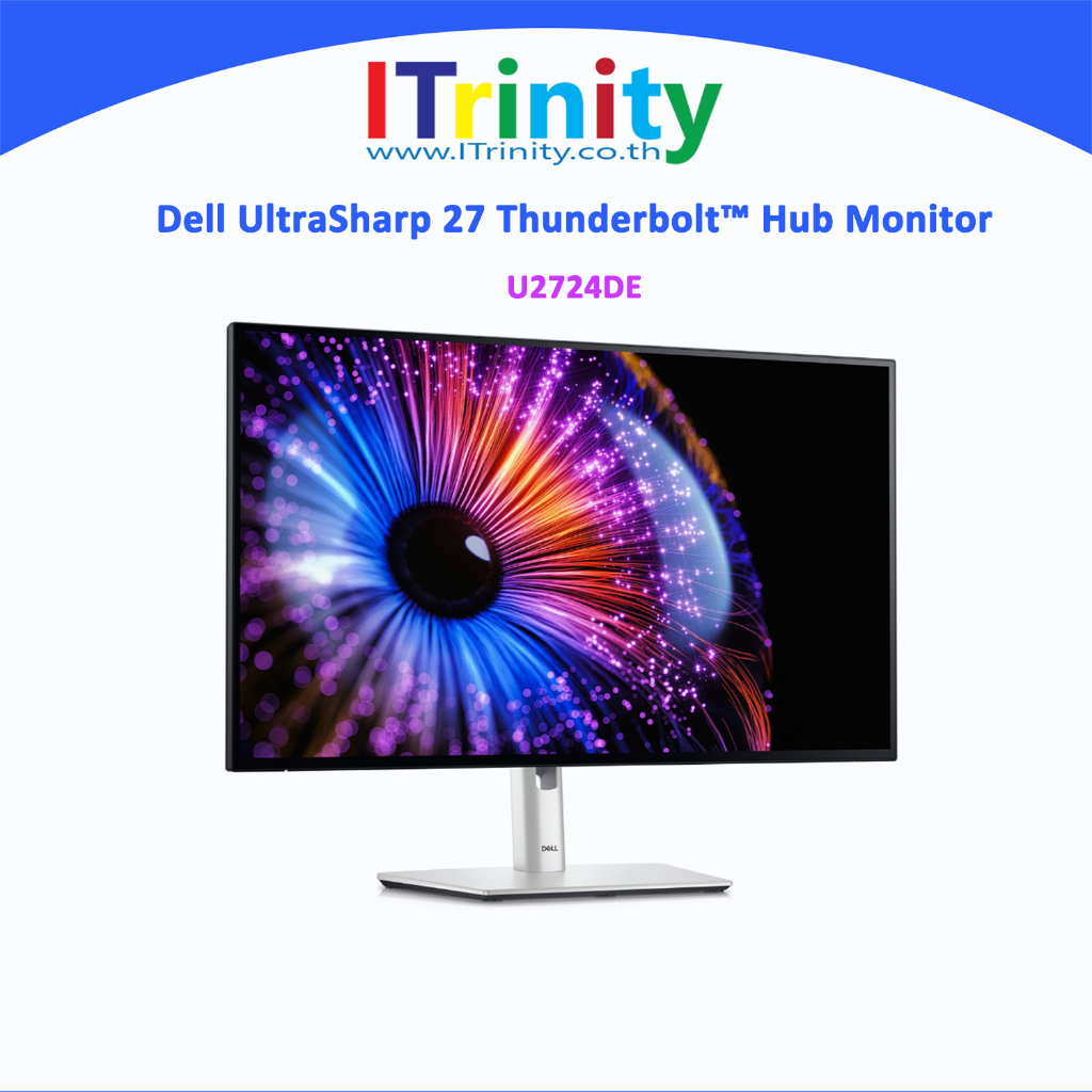 [ผ่อน0%] Dell U2724DE UltraSharp 27 Monitor เดลล์ จอมอนิเตอร์ 27 นิ้ว IPS 2K 120Hz sRGB, 100% Type-C