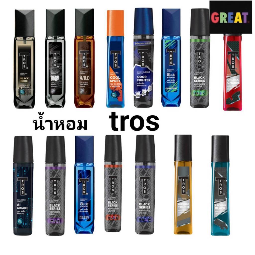 ทรอส​ โคโลญ​ ขนาด 100 มล. Tros cologne 100ml. (สเปรย์​น้ำหอม​ สำห​รับ​ผู้ชาย)