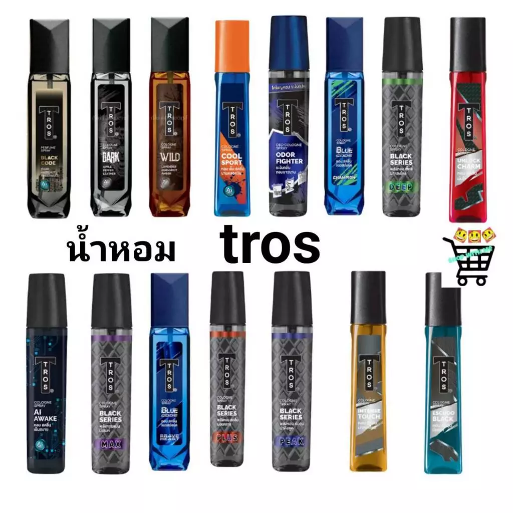 ทรอส โคโลญ ขนาด 100 มล. Tros cologne 100ml. (สเปรย์น้ำหอม สำหรับผู้ชาย)