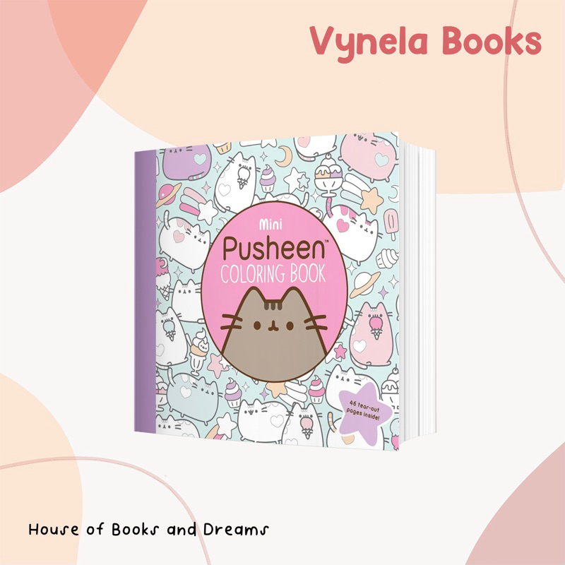 VYNELA (หนังสือภาษาอังกฤษ / สมุดภาพระบายสี) MINI PUSHEEN COLORING BOOK — CLAIRE BELTON