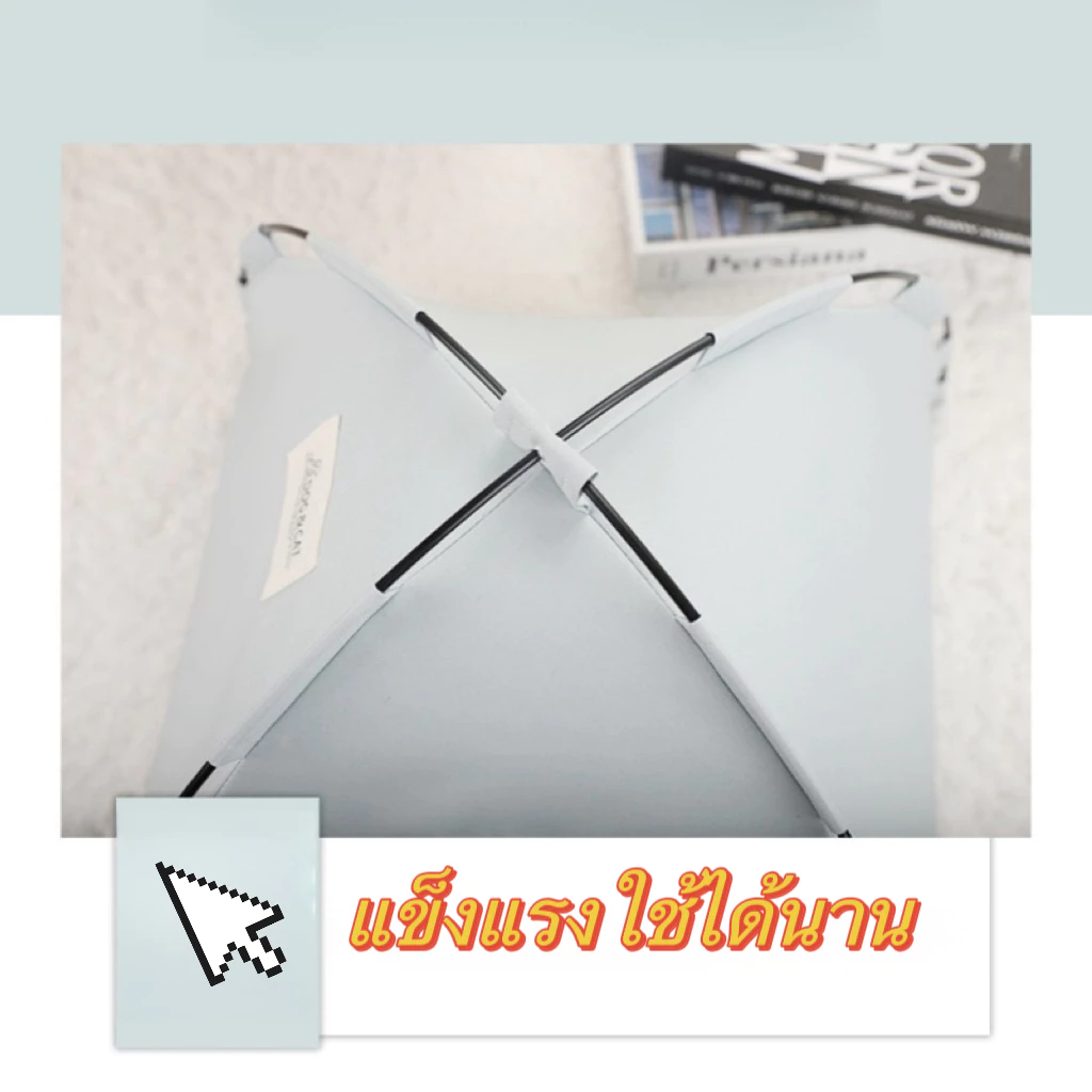 เต็นท์สัตว์เลี้ยงแบบพับได้ พร้อมเบาะรองนอนสำหรับสุนัขและแมว thumbnail 5