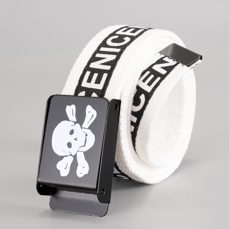 T21  เข็มขัด skull สายตัวหนังสือภาษาอังกฤษ รุ่น [insert model/serial number] T21