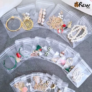 ถุงซิปเนื้อ PVC สำหรับใส่เครื่องประดับ จิวเวอรี่ (แพ็ค 50 ใบ)