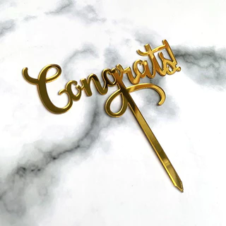 ป้ายปักตกแต่ง Congratulations(Congrats 04)