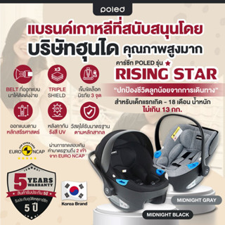 (แบรนด์เกาหลี สนับสนุนโดยฮุนได)POLE Rising Starคาร์ซีทเด็กแร…
