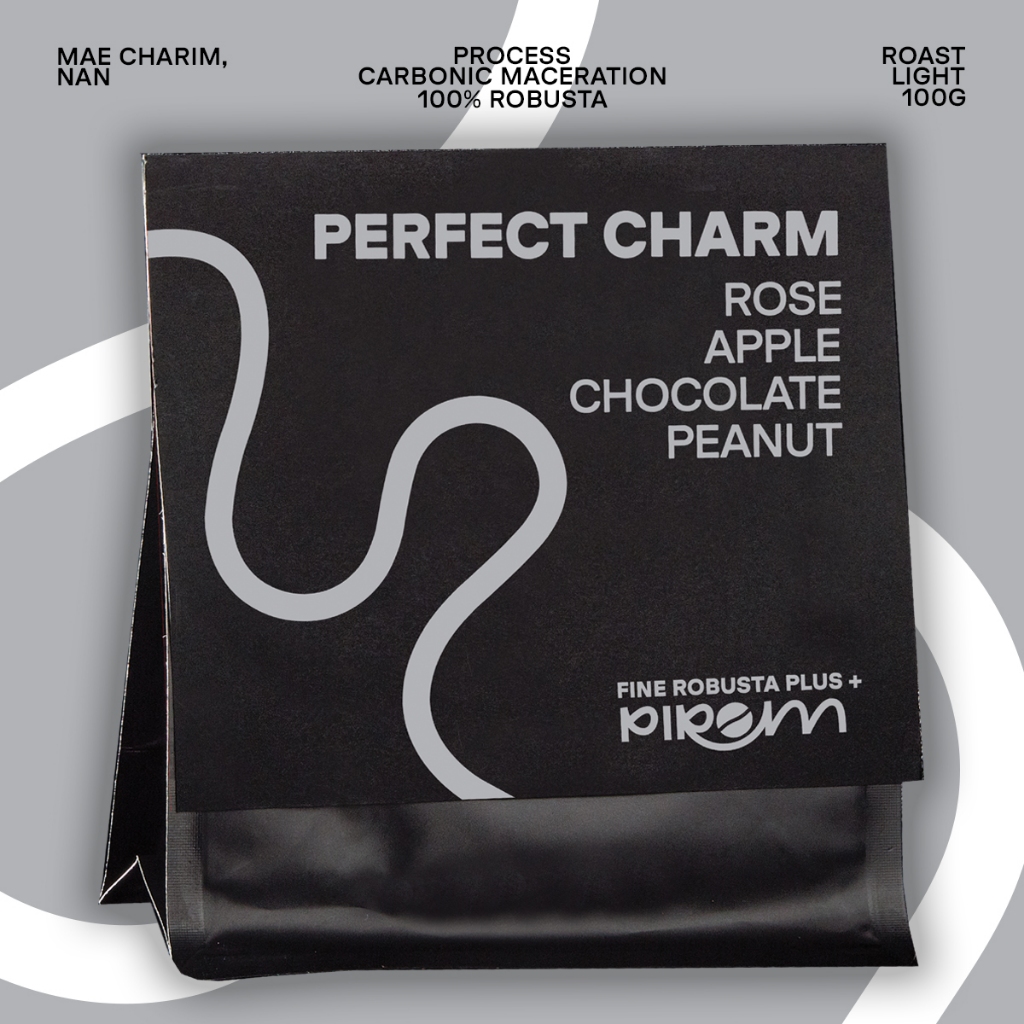 Pirom Coffee เมล็ดกาแฟ คั่วอ่อน Fine Robusta Plus Perfect Charm