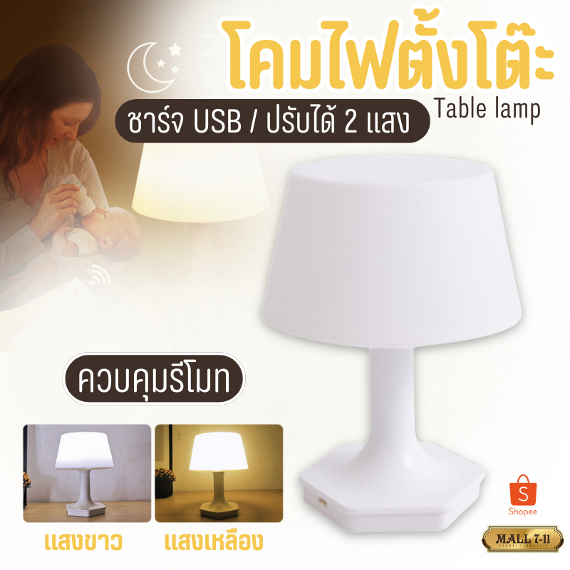 7249 โคมไฟตั้งโต๊ะ โคมไฟมินิมอล โคมไฟหัวเตียง โคมไฟอ่านหนังสือ โคมไฟLED