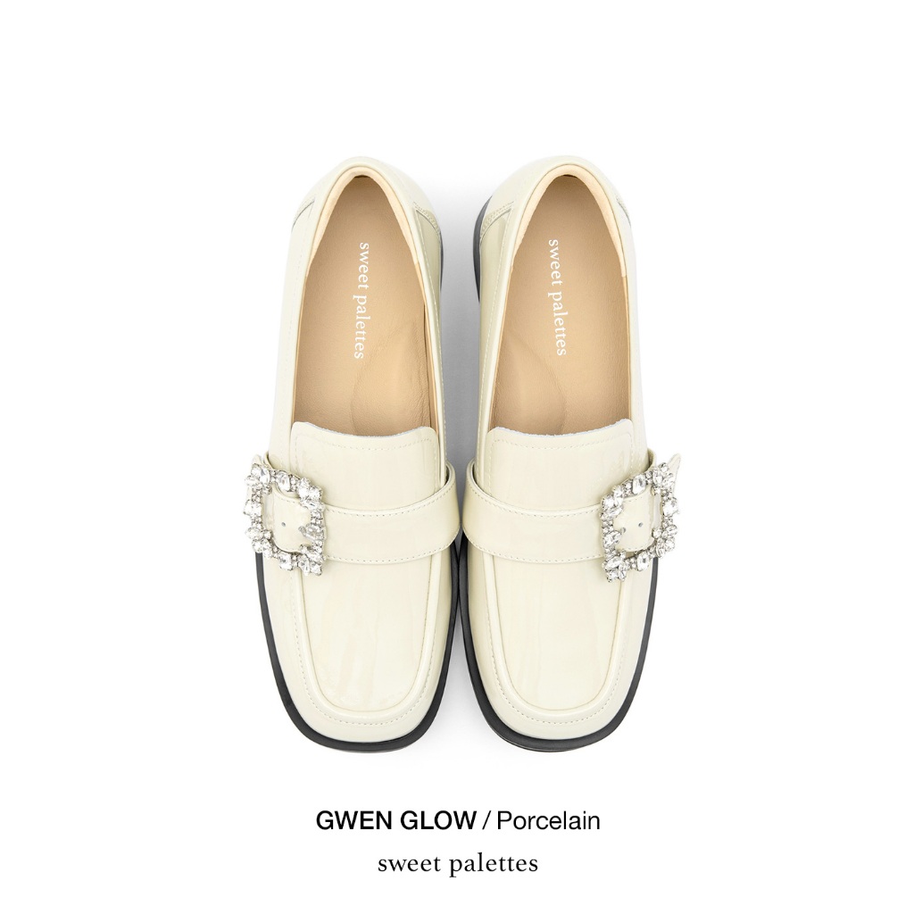 Sweet Palettes รองเท้าหนังแกะ New Gwen Glow Porcelain - รูปที่ 4
