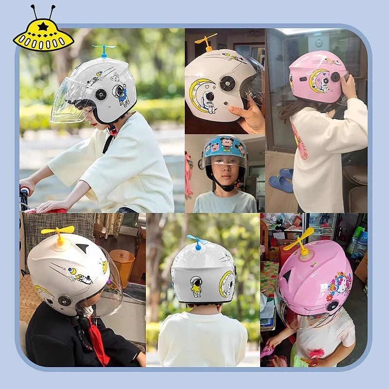 【ทรงใหม่สุด2026】หมวกกันน็อคเด็ก 22 สรูปแบบการ์ตูน เหมาะสำหรับเด็ก 2-16 ปี อัพเกรดความแข็งแรง เลนส์ HD กันลม กันน้ำ thumbnail 10