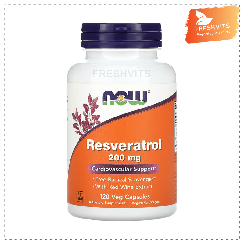 NOW Foods, Resveratrol, 200 mg, 120 Veg Capsules
