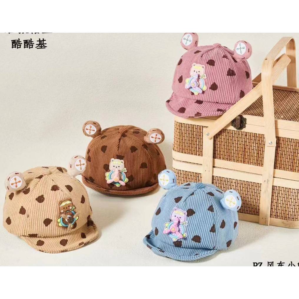 หมวกแก๊ปเด็ก รอบหัว 44-48 cm.เด็ก 5เดือน - 2ปี [พร้อมส่ง]