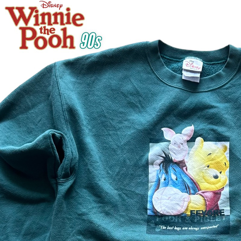 เสื้อสเวทเตอร์กันหนาว Disney ลายหมี Pooh 90s