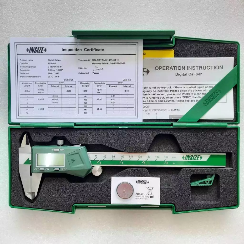 เวอร์เนียร์ดิจิตอล 6, 8, 12 นิ้ว Vernier Digital Caliper INSIZE 1108-150 1108-200 1108-300