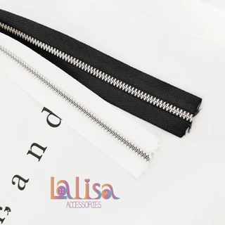 ซิปฟันโลหะไม่ขึ้นสนิม เส้นละ1 หลา(90 เซ็น)ไม่ตัดแบ่งแจ้งในแชท (Alloy)zipper(E-1-B,C,D,WH-0251)
