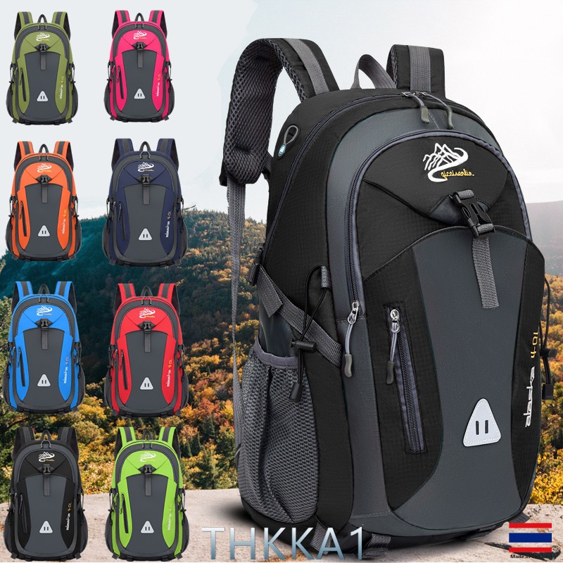 THKKA1-Hot Sale-จัดส่งจากกรุงเทพฯ/กระเป๋าเป้เดินป่ากลางแจ้งความจุขนาดใหญ่/กระเป๋านักเรียนทำจากวัสดุทนทานต่อการสึกหรอ ควา