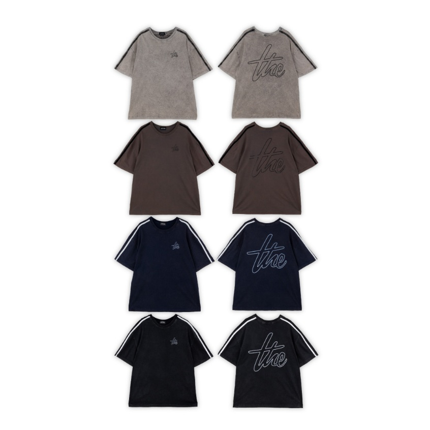 URTHE - เสื้อยืด ผ้าฟอก สกรีนลาย รุ่น SSLV SOFT ACID