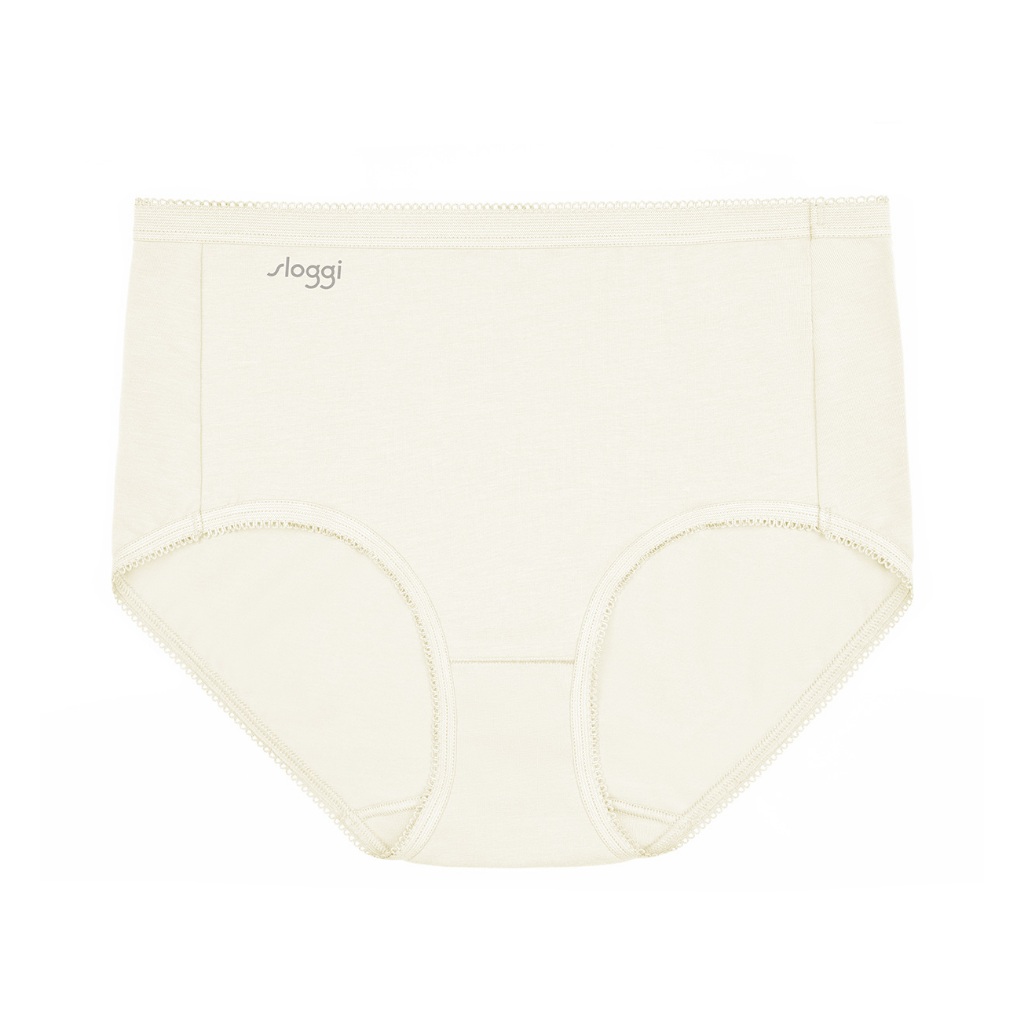 sloggi กางเกงในเนื้อผ้าคอตตอน รูปแบบแม็กซี่ รุ่น sloggi Comfort care Maxi2 R รหัส 10218549  สีครีม 00GT