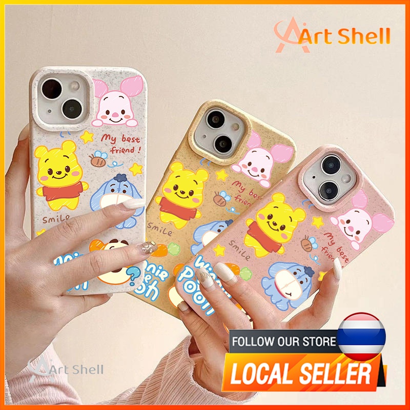 ส่งจากไทยเคส iphone 7P 8P 11 13 14 Pro Max กล้องป้องกันมิตรกับสิ่งแวดล้อมกันกระแทกดอก มิตรภาพสัตว์