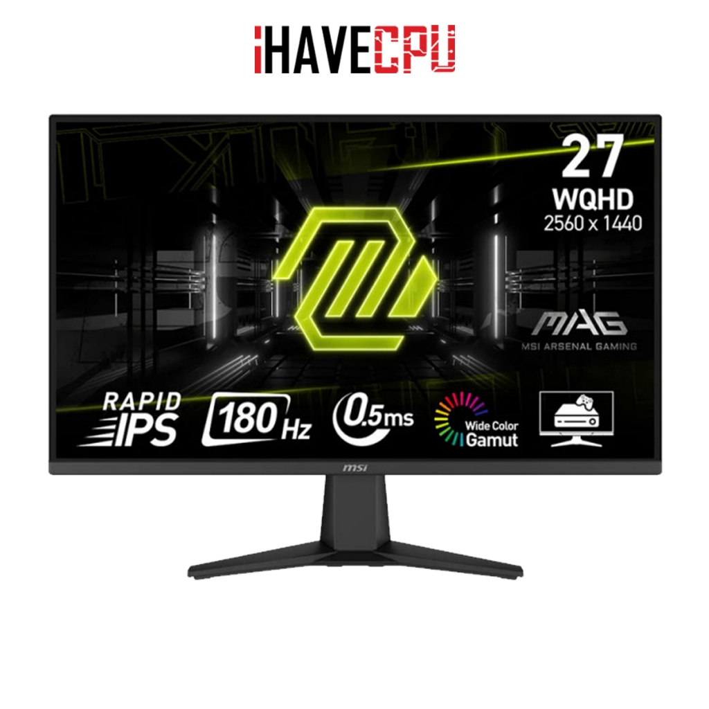 iHAVECPU MONITOR (จอมอนิเตอร์) MSI MAG 275QF - 27 RAPID IPS 2K 180Hz