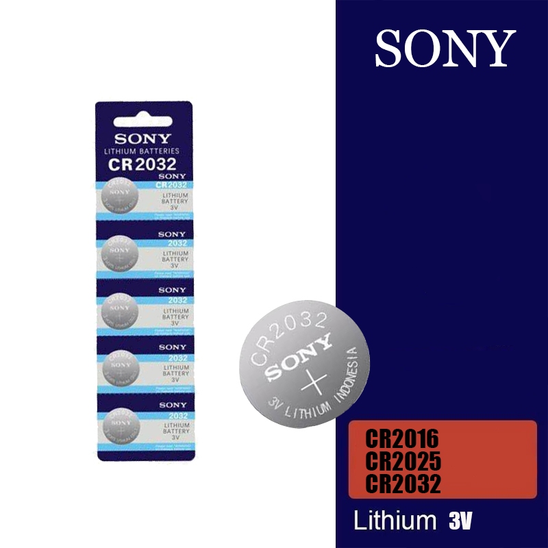 Battery  Sony รุ่น CR2032 CR2016 CR2025 3V Lithium Button Battery BR2032 DL2032 ECR2032 CR 2032  แบต