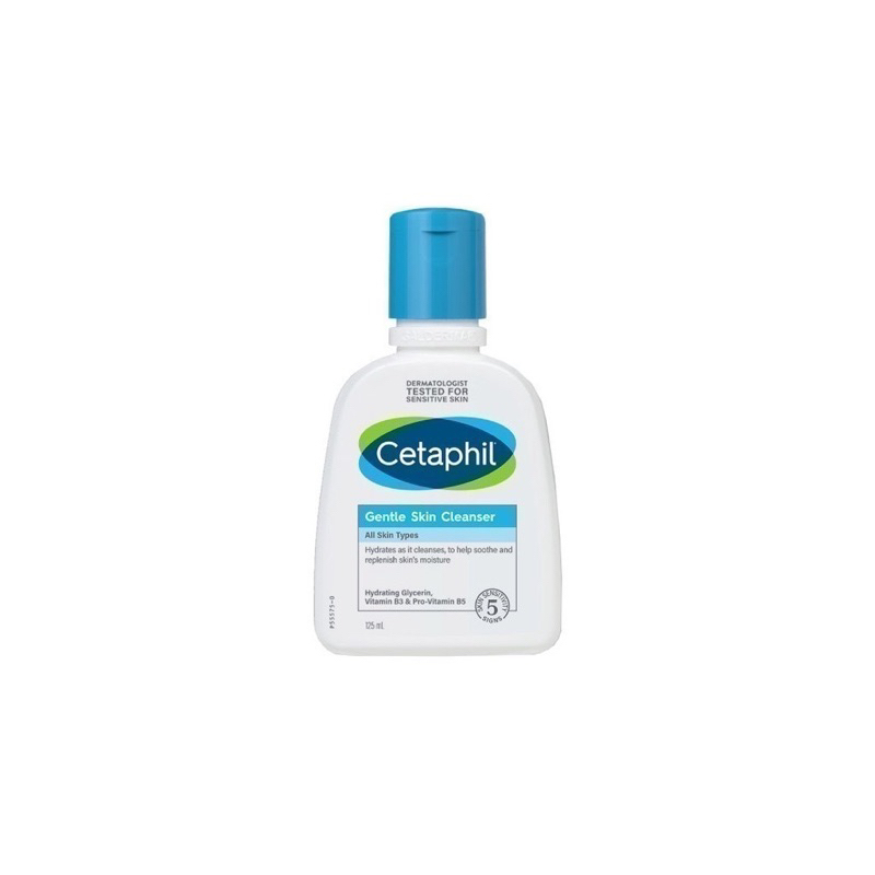 Cetaphil Gentle Skin Cleanser125ml เจลทำความสะอาดผิวหน้าและผิวกาย สำหรับทุกสภาพผิว (1107)