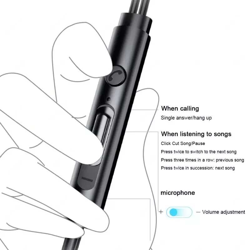 หูฟังเบส 9D มีสาย ไมโครโฟน 3.5 มม. Wired Headphones thumbnail 7