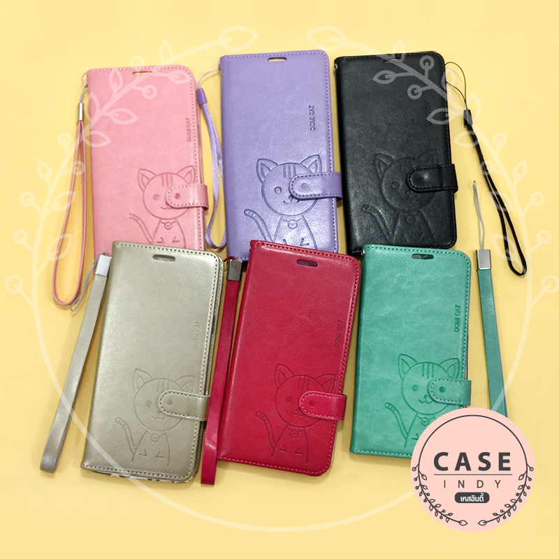 Samsung A50 A50S A51 A52(5G) A53(5G) A54(5G) A71(4G) A71(5G) A72(5G) A73(5G) เคสหนังเปิด-ปิด โดมิแคท