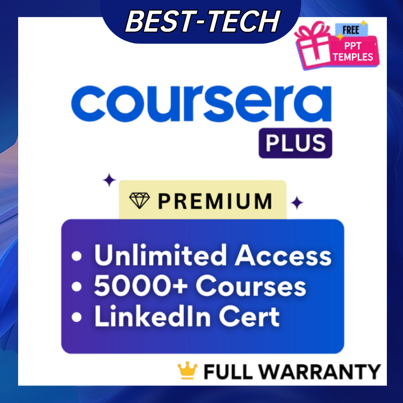 [BEST-TECH]Coursera Plus shared Account 6month/1ปี/2 ป / บัญชีตัวเอง12/24/36months