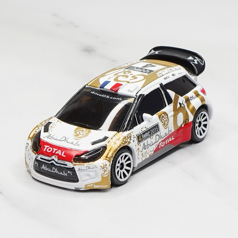 โมเดลรถเหล็ก มาจอเร็ตต์ Majorette Citroen DS3 WRC No.4 สีขาว-ทอง