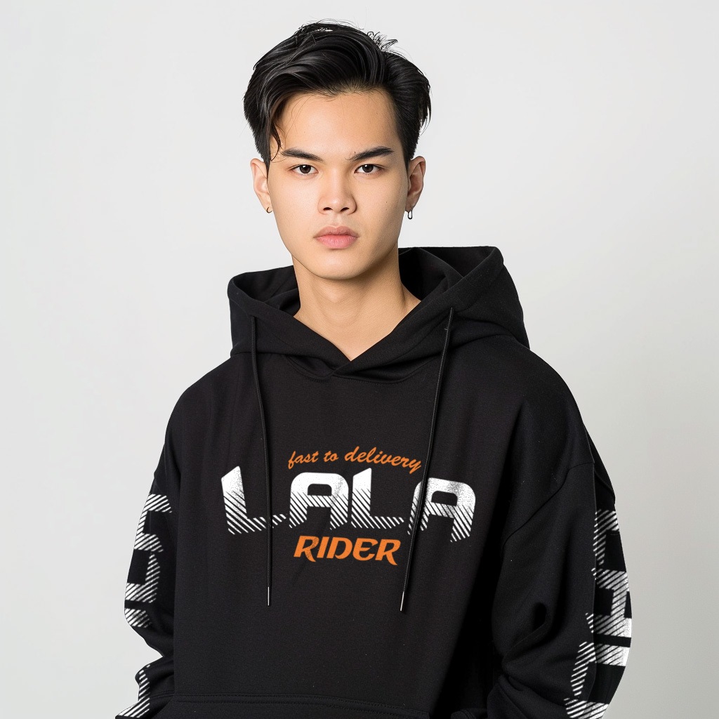 >ส่งไปรษณีย์EMS< พร้อมส่ง EMS! เสื้อฮูดผ้าใส่สบาย ลาลาแมน LALAMAN