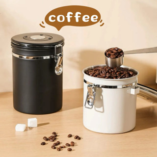 ขวดใส่กาแฟ กล่องเก็บเมล็ดกาแฟ กล่อง สูญญากาศ กระป๋องเก็บกาแฟ…