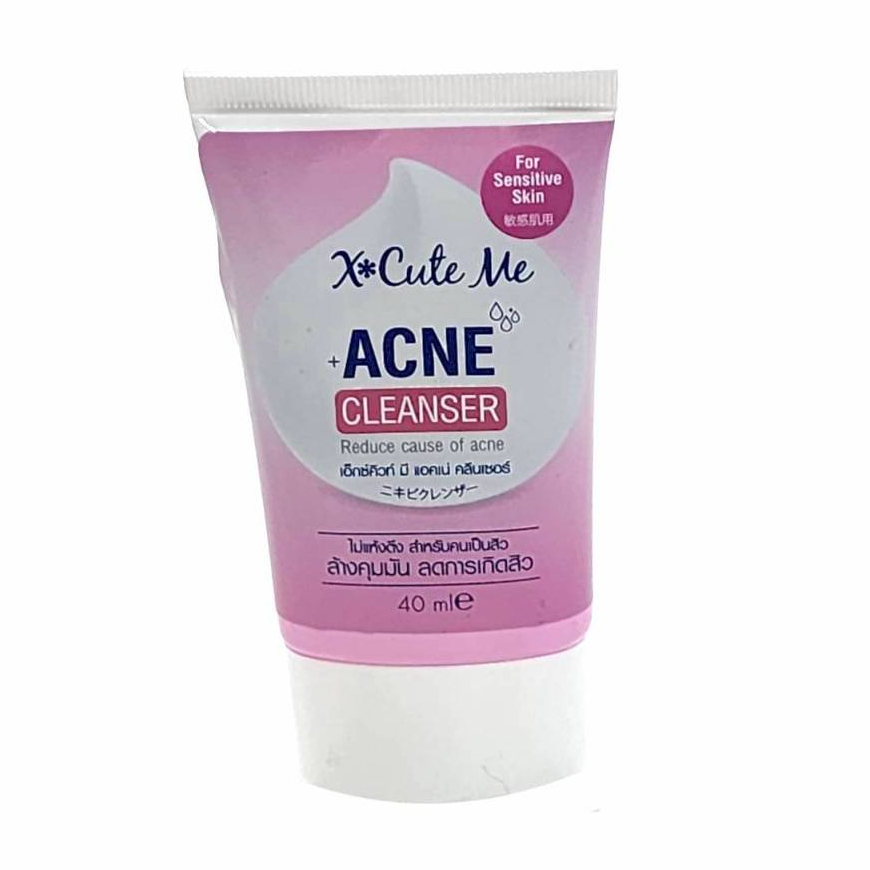 X Cute Me Acne Cleanser โฟมล้างหน้าสูตรผิวมันเป็นสิวง่าย 40 มล.