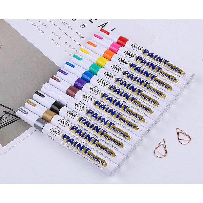 ปากกาหมึกอะคริลิคเซทกล่อง12สีขนาดเส้น2.8มิล - รูปที่ 4