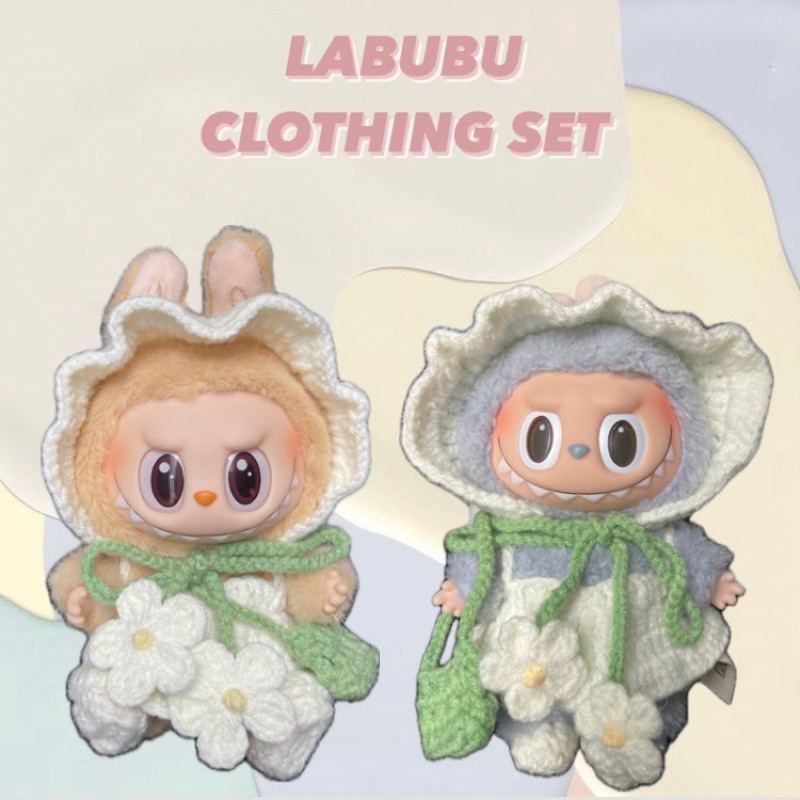 LABUBU ชุดดอกเดซี่ ใส่ได้ทั้ง v1/v2