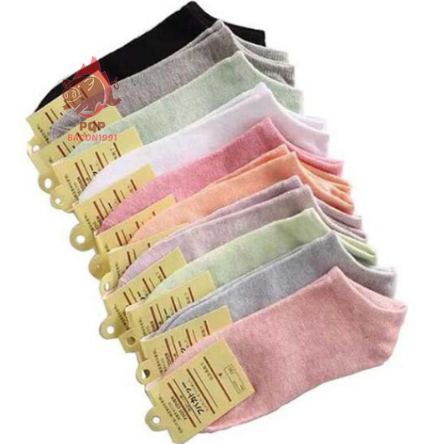 ถุงเท้าข้อสั้น ถุงเท้าสีลูกกวาด สดใส น่ารัก เหมาะกับทุกวัย  pb99