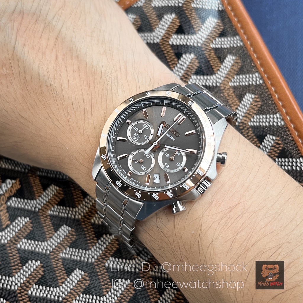 Seiko Chronograph Daytona JDM Choco Grey Two Tone Stainless