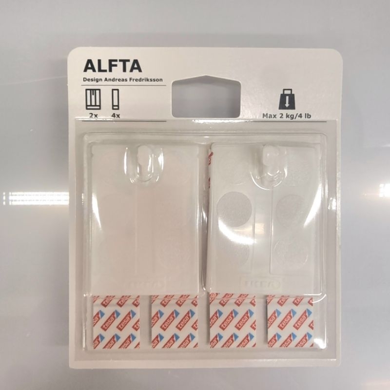 ALFTA อิเกีย ตะขอแขวนกรอบรูป สีขาว