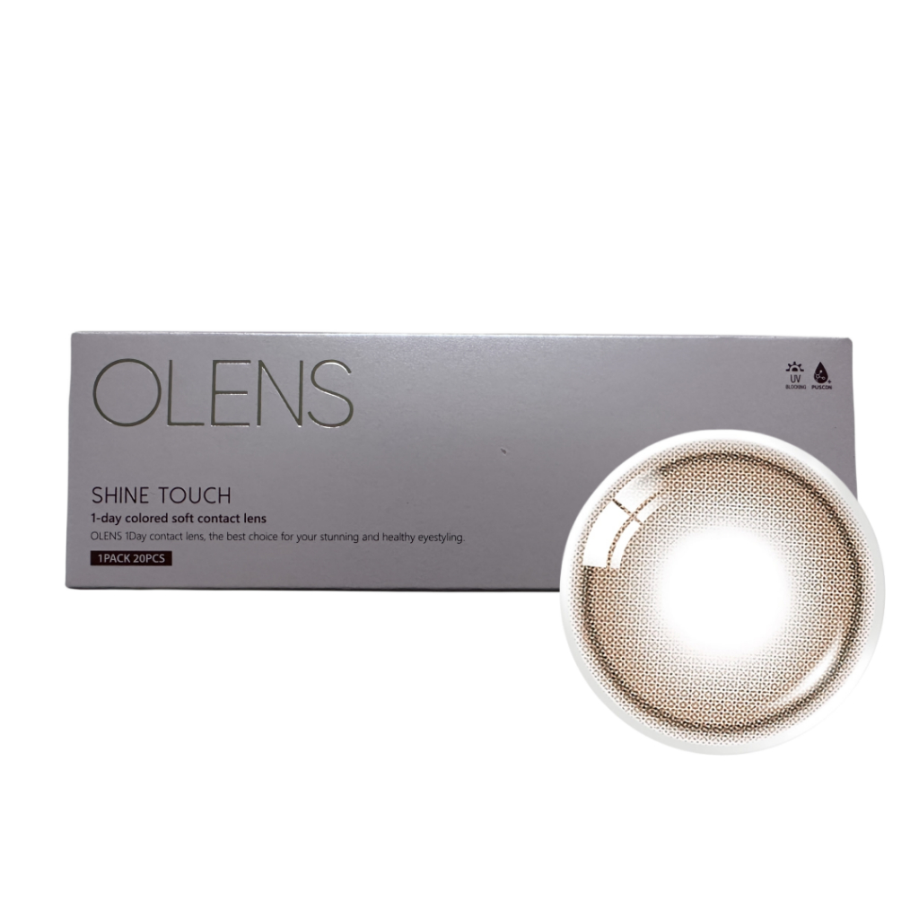 OLENS SHINE TOUCH MILKY CHOCO คอนแทคเลนส์ 20P 1DAY เลนส์เกาหลี เลนส์