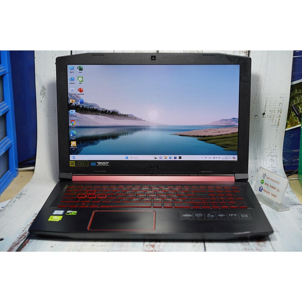 (ขาย) โน๊ตบุ๊คเกมมิ่ง Acer Nitro 5 Core i5 Gen8, Ram 8GB, NVIDIA GTX1050, SSD เครื่องแรงๆ ลื่นๆ