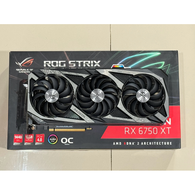 RX6750XT มือสอง 12GB ROG STRIX OC GAMING ประกันศูนย์ไทย