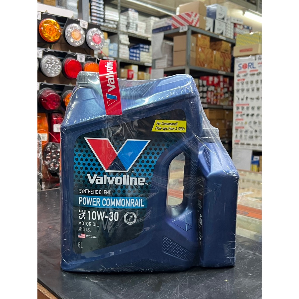 น้ำมันเครื่องดีเซล คอมมอนเรล ดีเซล Power COMMONRAIL เบอร์ 10W30 วาโวลีน เครื่องดีเซลเกิน 0-150,000กิ