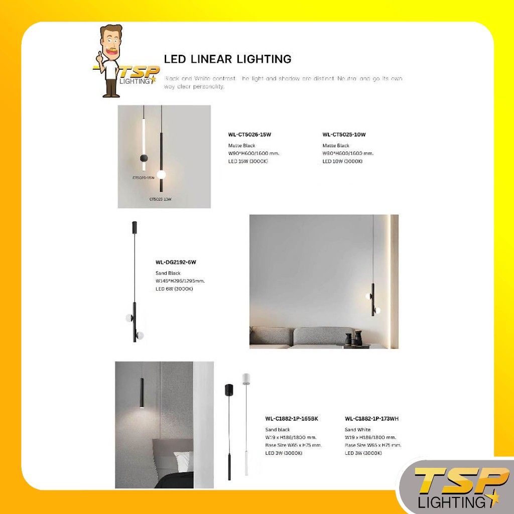 TSP Lighting │ DNER โคมไฟห้อยไตล์มินิมอล