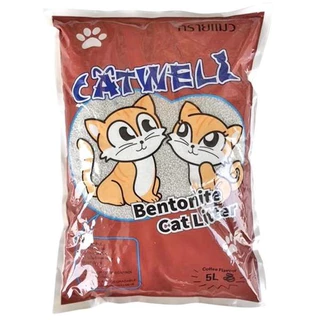 Pet CATWELLทรายแมว ราคาถูก CAT Litter CATWELL ทรายแมวคุณภาพดี ขนาด5ลิตร
