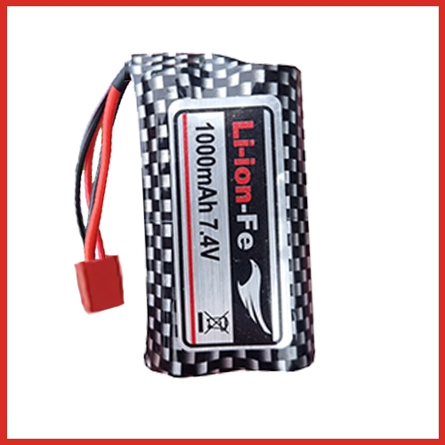 แบตเตอรี่รถยนต์ควบคุมระยะไกล  (โปรดซื้อรีโมทคอนโทรลรถยนต์ก่อนซื้อ) remote control car spare battery 1000mAh 7.4V
