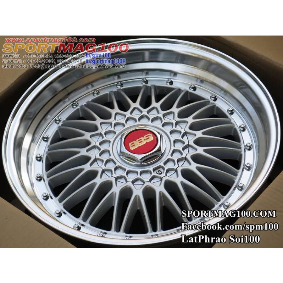 ล้อแม็กซ์ BRS สีซิลเวอร์ขอบเงา 8.5-18นื้ว 5รู114/5รู120 ET33 [18713]
