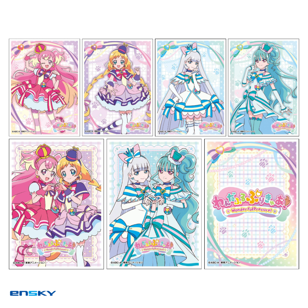 Character Sleeve Wonderful Pretty Cure! : Cure Wonderful, Friendy, Nyammy, Lilian - ซองใส่การ์ด