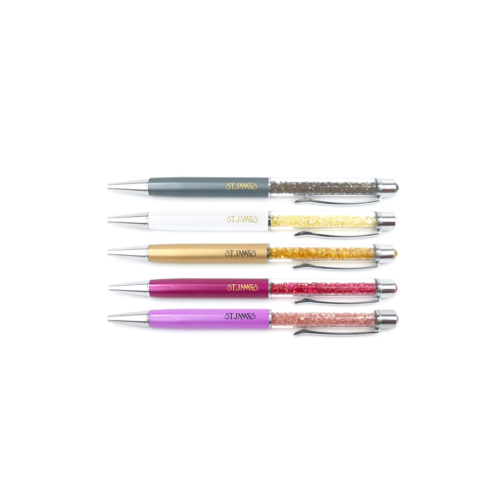 ST.JAMES ปากกาลูกลื่นประดับด้าม 0.5 mm ดำ