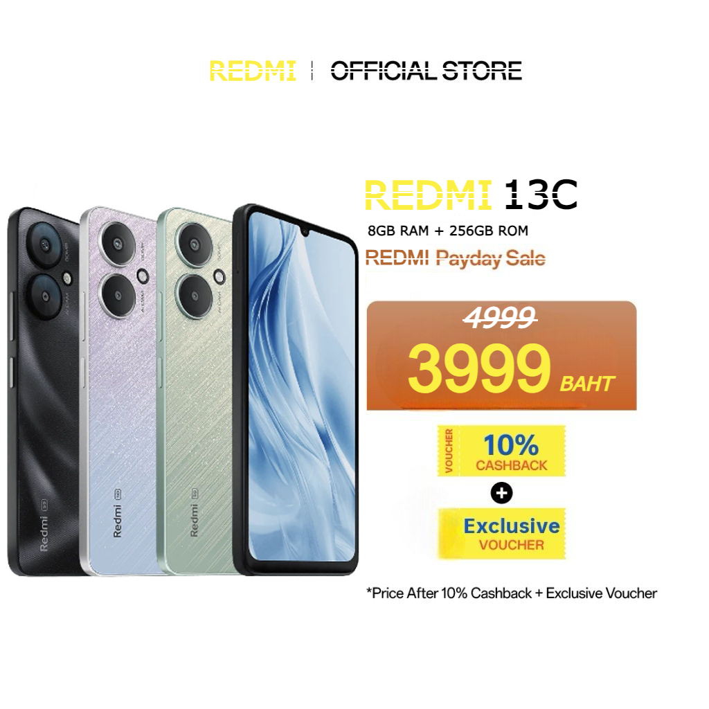 ซื้อ โปรโมชั่นส่วนลด 13C [พื้นที่เก็บข้อมูล ROM 6+6GB RAM 256GB] -  ดั้งเดิม รับประกัน 1 ปี