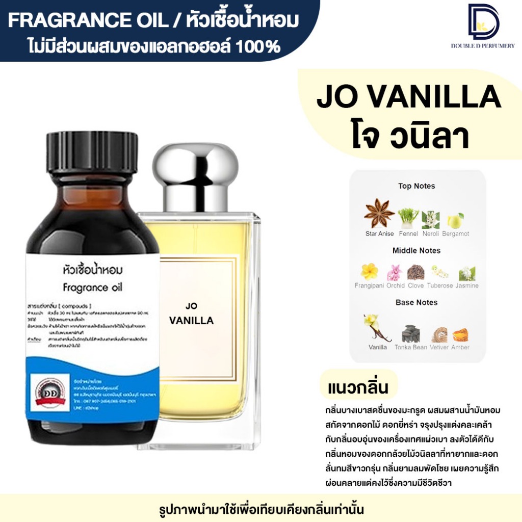 หัวเชื้อน้ำหอม กลิ่น โจ วนิลา เอนิช (JO VANILLA)