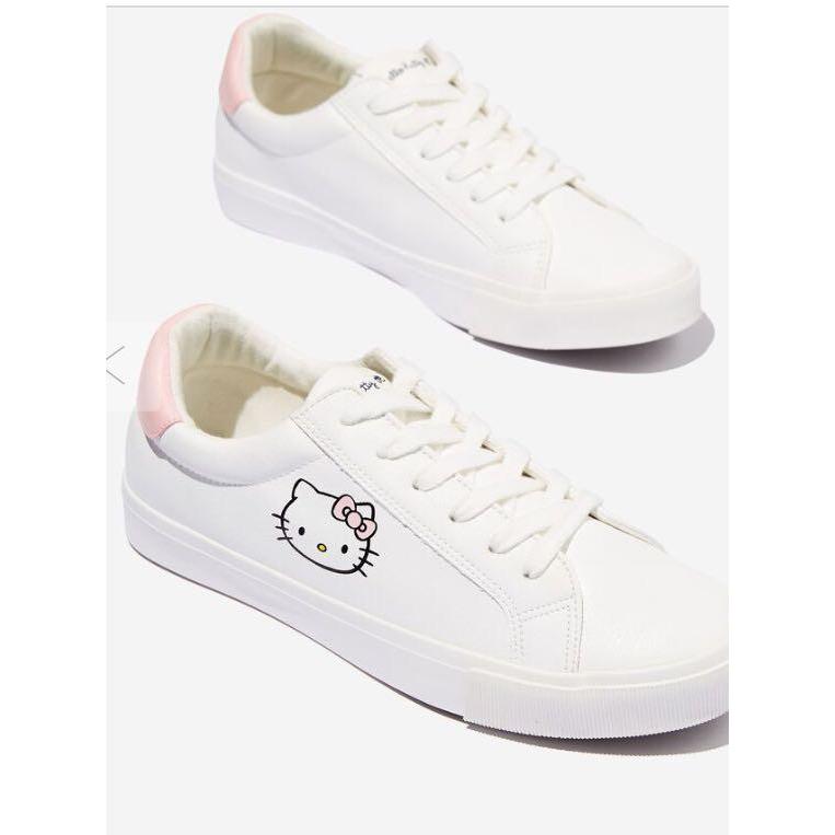 rubi รองเท้าผ้าใบนำเข้า ของแท้ cotton on × sanrio hello kitty